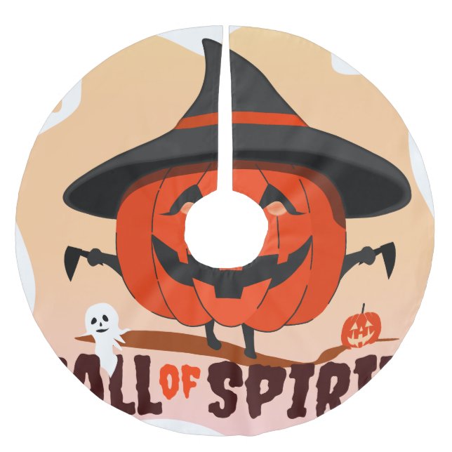 Halloween Call of Spirit Brushed Polyester Tree Skirt (Front)