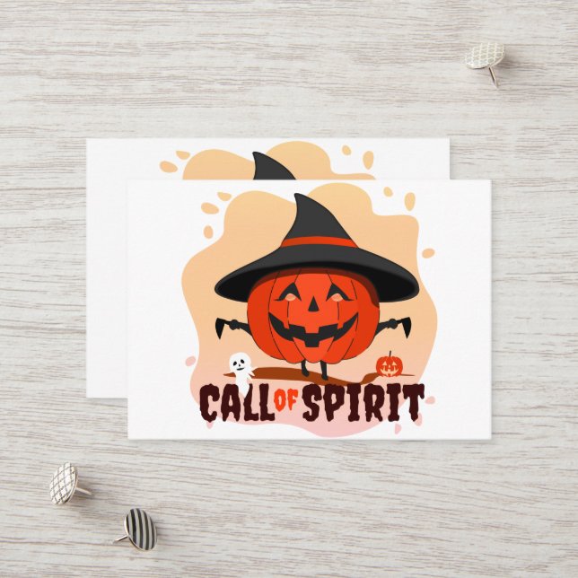 Halloween Call of Spirit Discount Card (Front/Back In Situ)