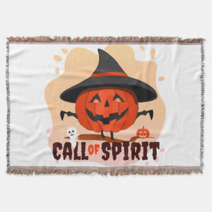 Halloween Call of Spirit Throw Blanket