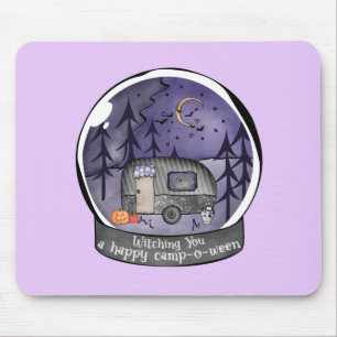 Halloween Camper in a Snowball Mouse Pad