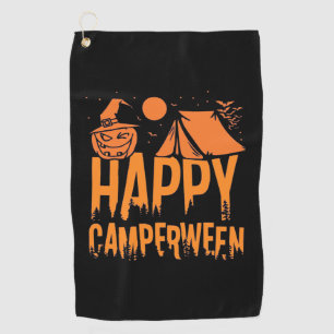 Halloween Camper Nature Golf Towel