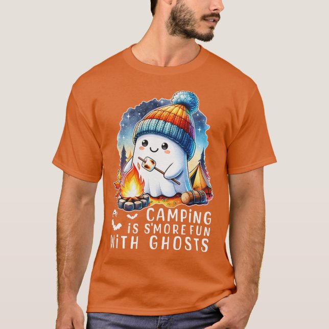 Halloween Camping is Smore Fun With Ghosts T-Shirt (Front)