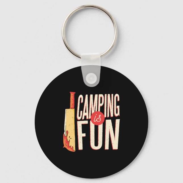 Halloween Camping  Key Ring (Front)