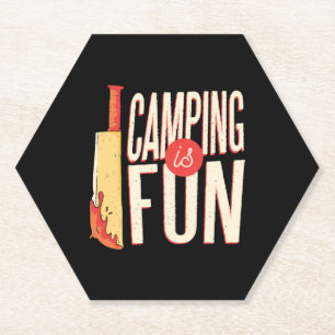 Halloween Camping Paper Coaster