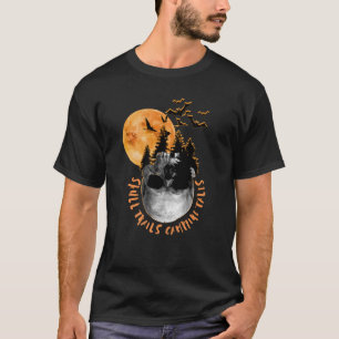 Halloween camping skull T-Shirt