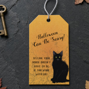Halloween Can be Scary Real Estate Pop By Gift Tags