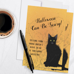 Halloween Can Be Scary Real Estate Thank You Card