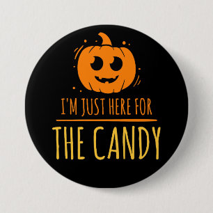 Halloween Candy , 3 Inch Round Button