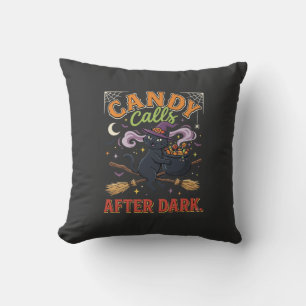 Halloween Candy Calls After Dark Cushion