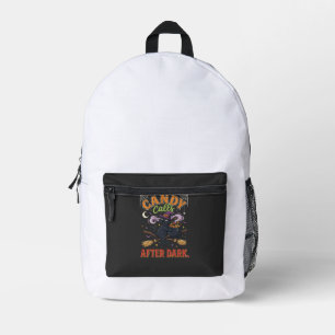 Halloween Candy Calls After Dark Printed Backpack