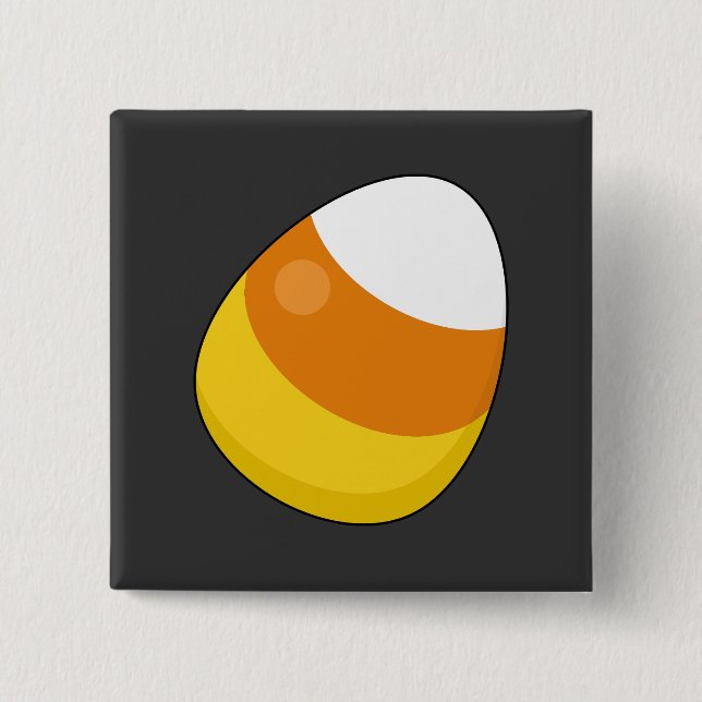 Halloween Candy Corn 15 Cm Square Badge (Front)