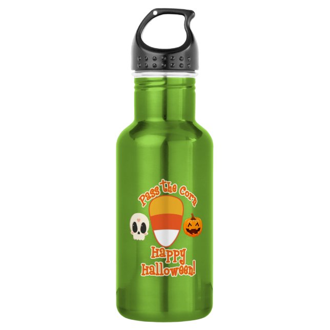  HALLOWEEN CANDY CORN 532 ML WATER BOTTLE (Front)
