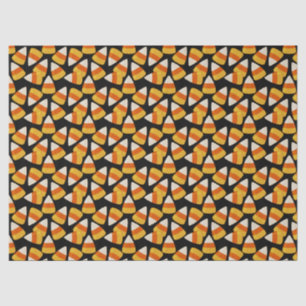Halloween Candy Corn Black Tissue Paper
