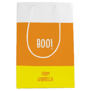 Halloween Candy Corn Boo Medium Gift Bag