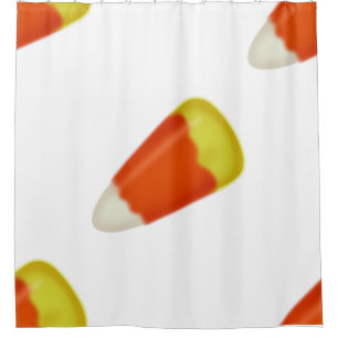 halloween candy corn candies shower curtain