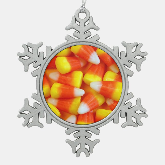 Halloween candy corn christmas ornament (Front)