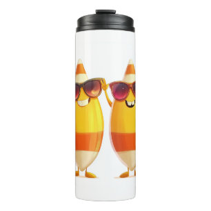 Halloween Candy Corn Crew Thermal Tumbler