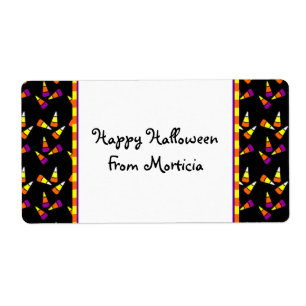 Halloween Candy Corn Custom Labels