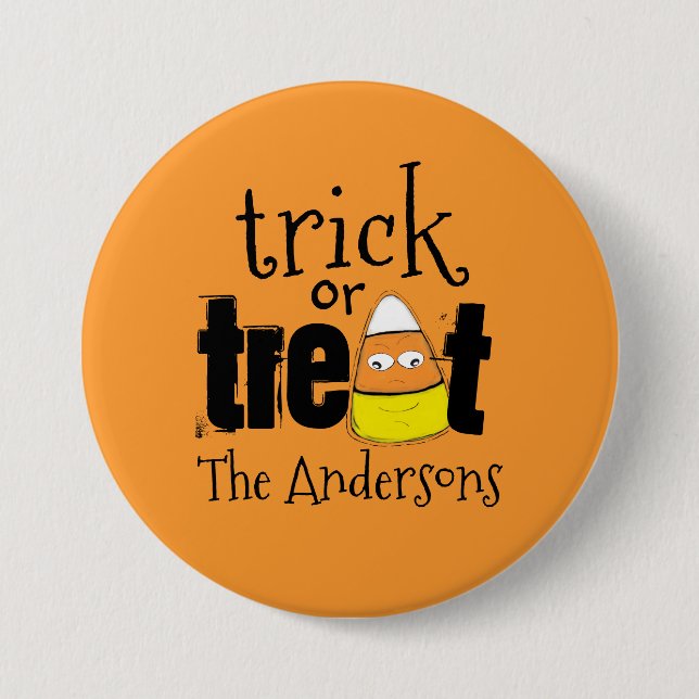 Halloween Candy Corn Cute Whimsical Funny 7.5 Cm Round Badge (Front)