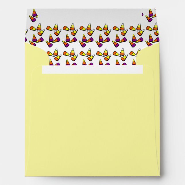 Halloween Candy Corn Envelope (Back (Bottom))
