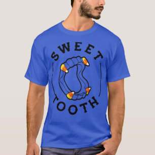 Halloween Candy Corn Fangs Sweet Tooth T-Shirt