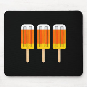 Halloween Candy Corn Fun Ice Cream Popsicles  Mouse Pad