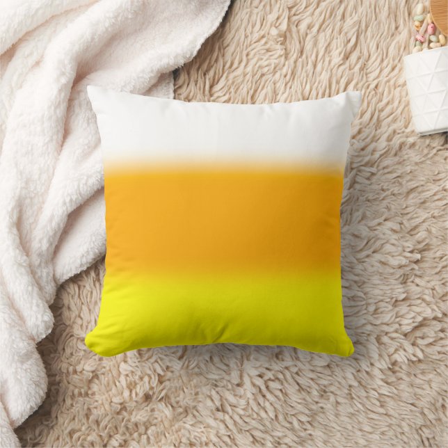 Halloween Candy Corn Gradient Cushion (Blanket)