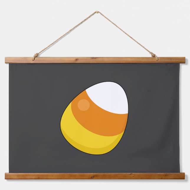 Halloween Candy Corn Hanging Tapestry (Front)