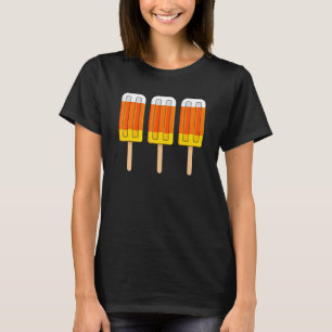 Halloween Candy Corn Ice Cream Popsicles T-Shirt