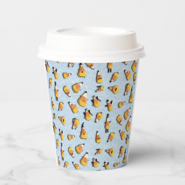 Halloween candy corn paper cups (Front)