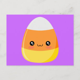 Halloween Candy Corn Postcard