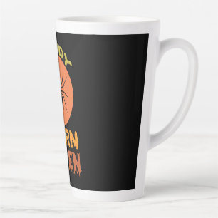 Halloween Candy Corn Queen Birthday Latte Mug