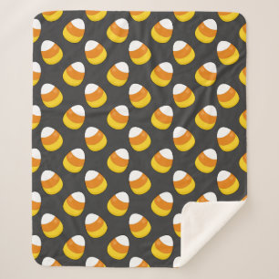 Halloween Candy Corn Sherpa Blanket