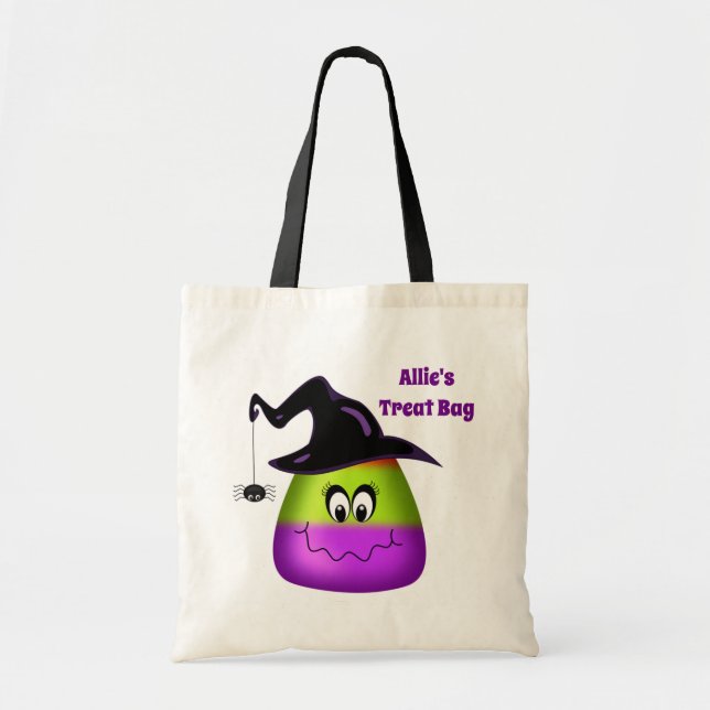 Halloween Candy Corn Tote Bag (Front)