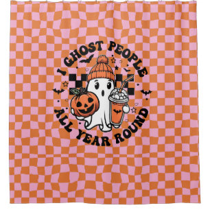 Halloween Candy Cute Ghost Funny Shower Curtain