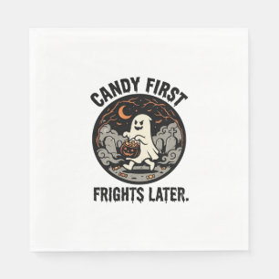 Halloween Candy Frights Night Napkin
