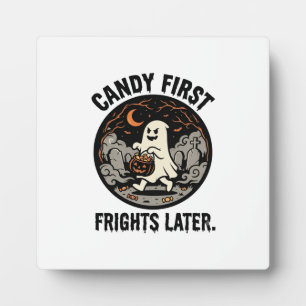 Halloween Candy Frights Night Plaque