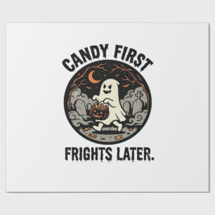 Halloween Candy Frights Night Wrapping Paper