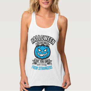 Halloween Candy From Strangers Vintage Pumpkin Des Singlet