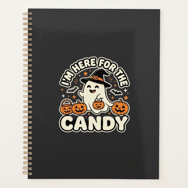 Halloween Candy Ghost Pumpkin Design Planner (Front)