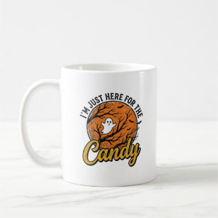 Halloween Candy Ghost Vintage Vector Design_1 Coffee Mug