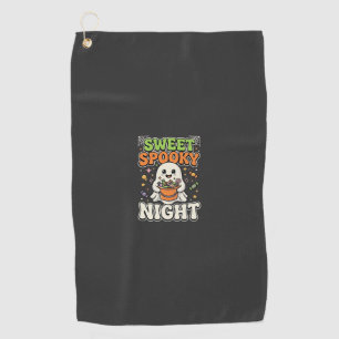 Halloween Candy Haunt Night Golf Towel