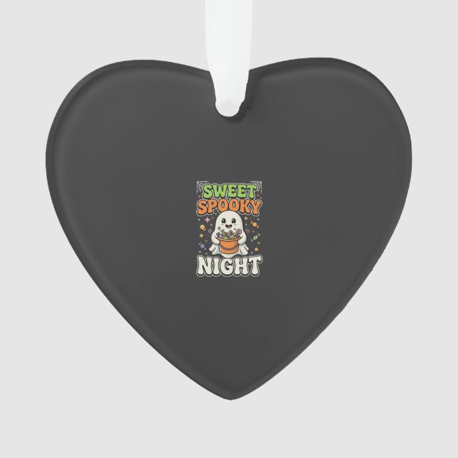 Halloween Candy Haunt Night Ornament (Front)