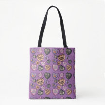 Halloween Candy Heart Tote