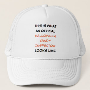 halloween candy inspector, official trucker hat