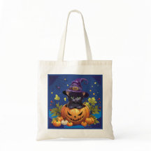 Halloween Candy Kitty Personalised Budget Tote