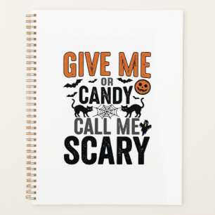 Halloween Candy or Call Me Scary Vintage Graphic_1 Planner