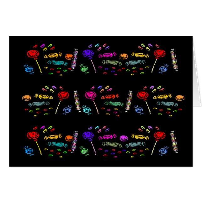 Halloween Candy Pattern (Front Horizontal)