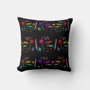 Halloween Candy Pattern Cushion