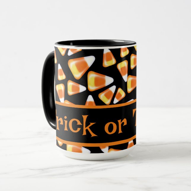 Halloween candy pattern, fun candy corn treats   mug (Front Left)